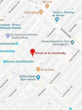 Ein Lageplan der Schule
