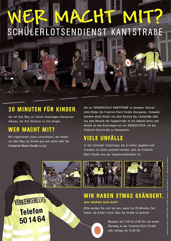 Plakat, welches für den Lotsendienst wirbt.